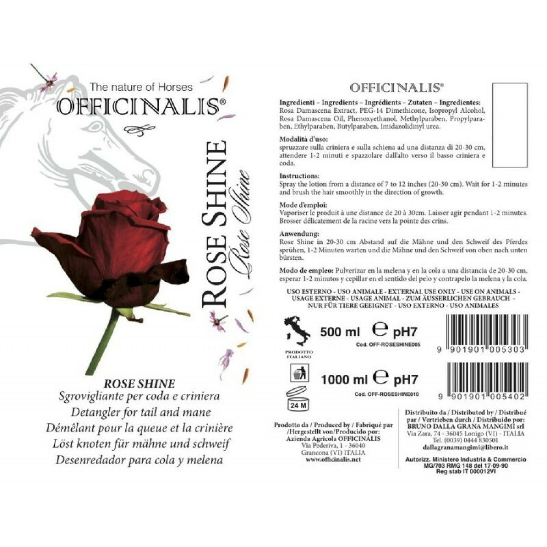 Lotion für Pferde Officinalis Rose Shine