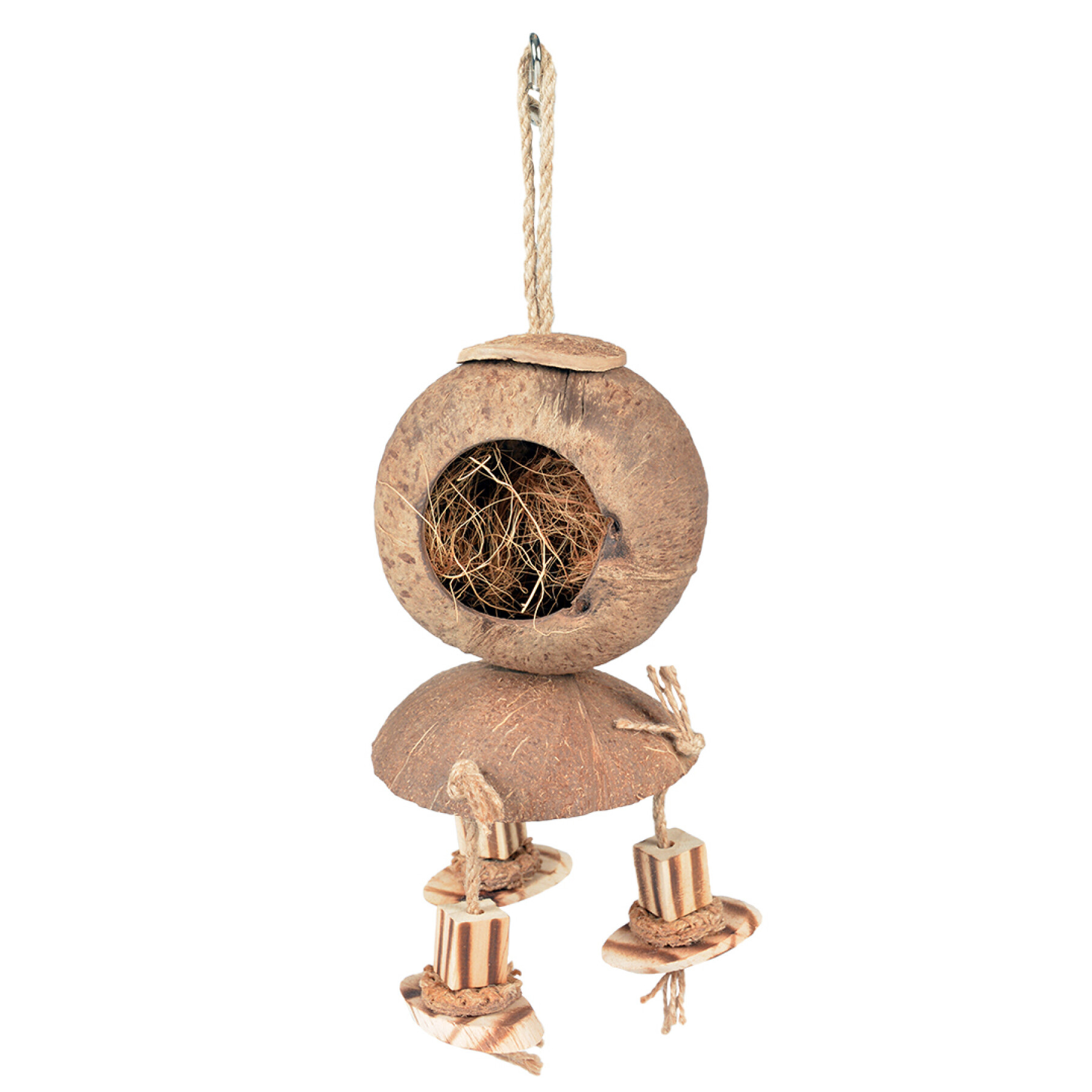 Vogelspielzeug mit Holzblöcken Duvoplus Coconut Jungle
