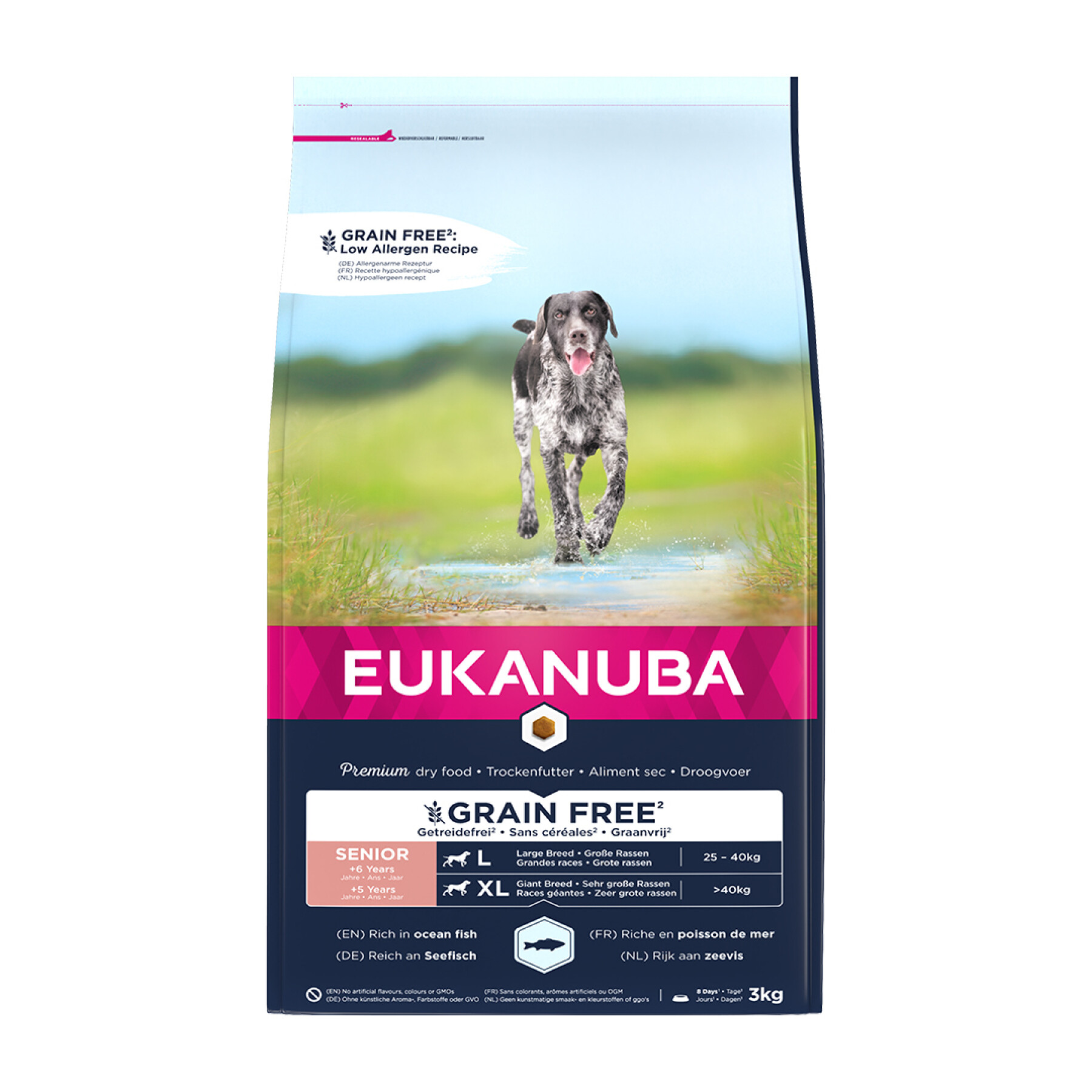 Nahrungsergänzungsmittel für Hunde Eukanuba Grainfree Ocean Fish L/XL