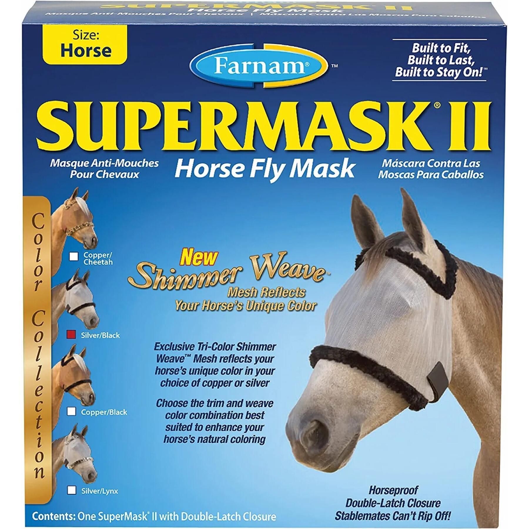 Fliegenmaske für Pferde ohne Ohren Farnam Supermask II Arab arab