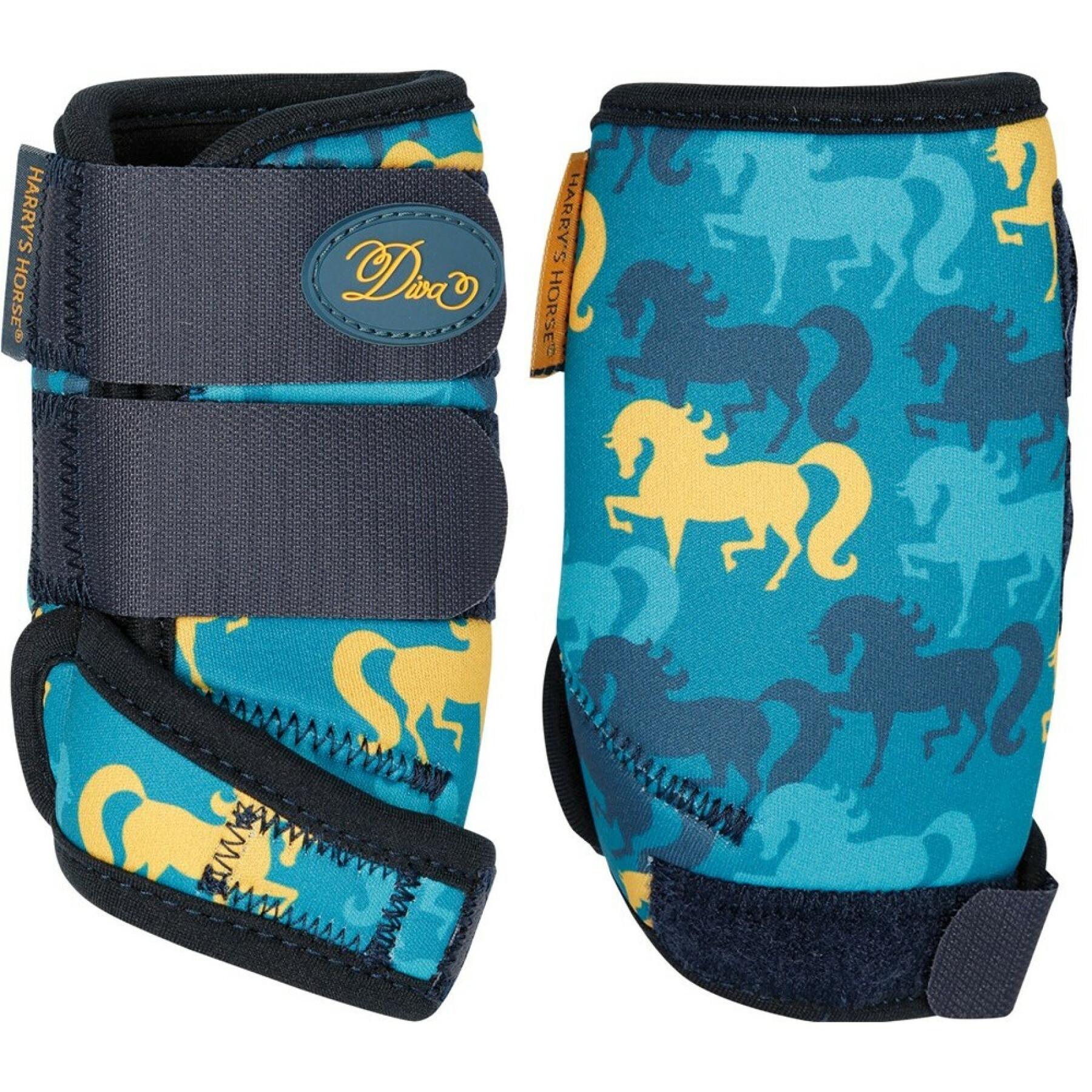 Knieschutz für Pferde Harry's Horse Beenbeschermers Diva Sea Breeze