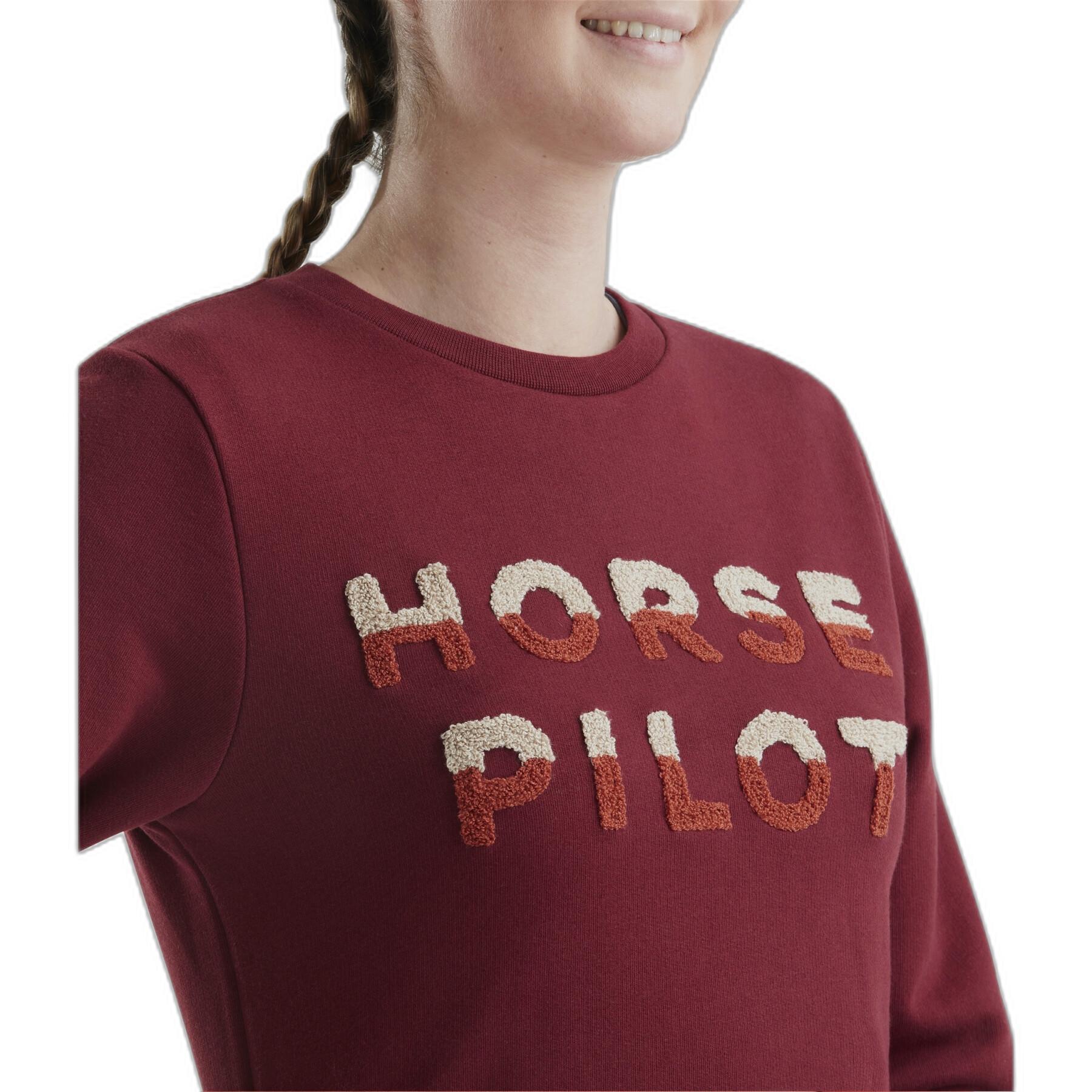Sweatshirt reiten Frau Horse Pilot Team