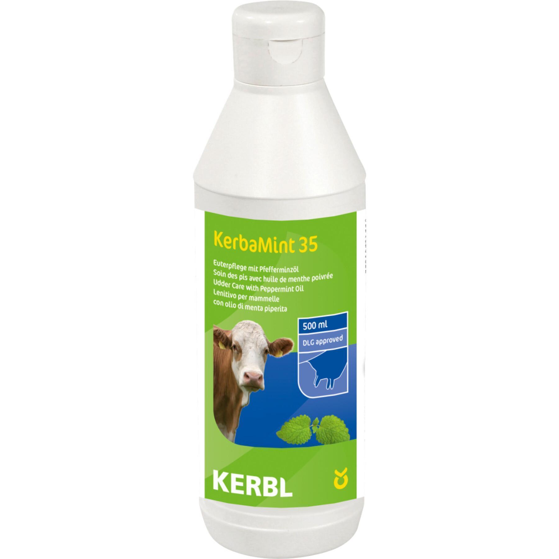 Euterpflege in der Dosierflasche Kerbl KerbatMint 35