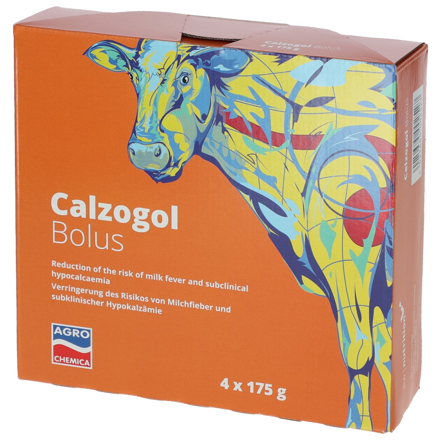 4er-Pack Ergänzungsfuttermittel für Rinder Bolus Calcium Kerbl Calzogol