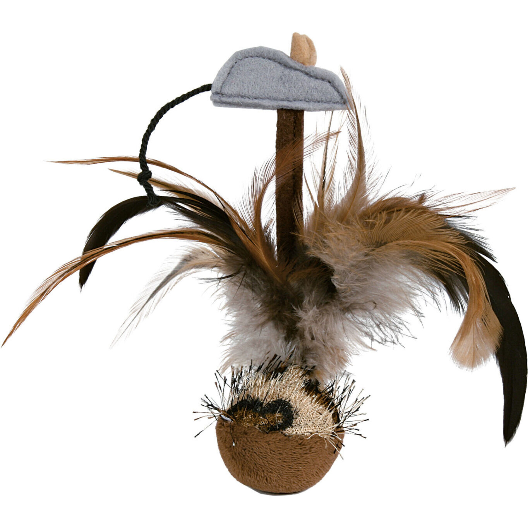 Purzelbaum fliegender Katzenball mit Maus/Flössel, Plüsch Trixie (x4)