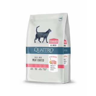 Kroketten für sterilisierte Katzen Geflügel BUBU Pets Quatro Super Premium