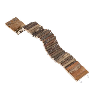 Nagerspielzeug Klappbare Leiter aus Holz Duvoplus