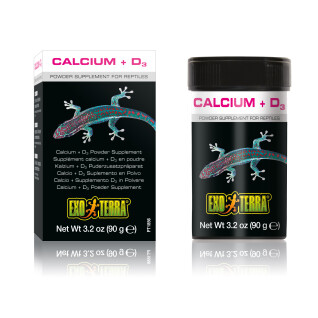 Ergänzungsfuttermittel für Reptilien Calcium + Vitamin d3 Exo Terra