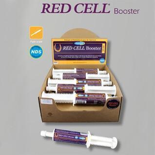 Box mit 10 Nahrungsergänzungsmitteln für Sportpferde Farnam Red Cell Booster 60 ml