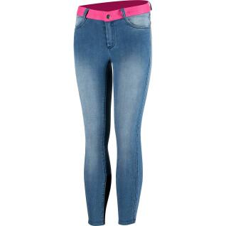 Reithose aus Jeans mit durchgehendem Boden und Silikon Mädchen Horze Poppy