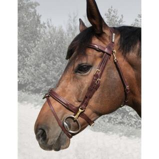 Zaumzeug für Pferde Kombinierter Nasenriemen mit abnehmbarem Nasenband Cavaletti Easy
