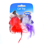 Plüschspielzeug für Katzen Vögel Federn Duvoplus