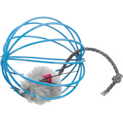 Katzenspielzeug Maus in Gitterball, aus Plüsch Trixie (x24)
